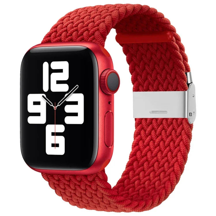Dây đồng hồ thay thế một khóa bện nylon cho Apple Watch Series, 7 41mm / 6 & SE & 5 & 4 40mm / 3 & 2 & 1 38mm