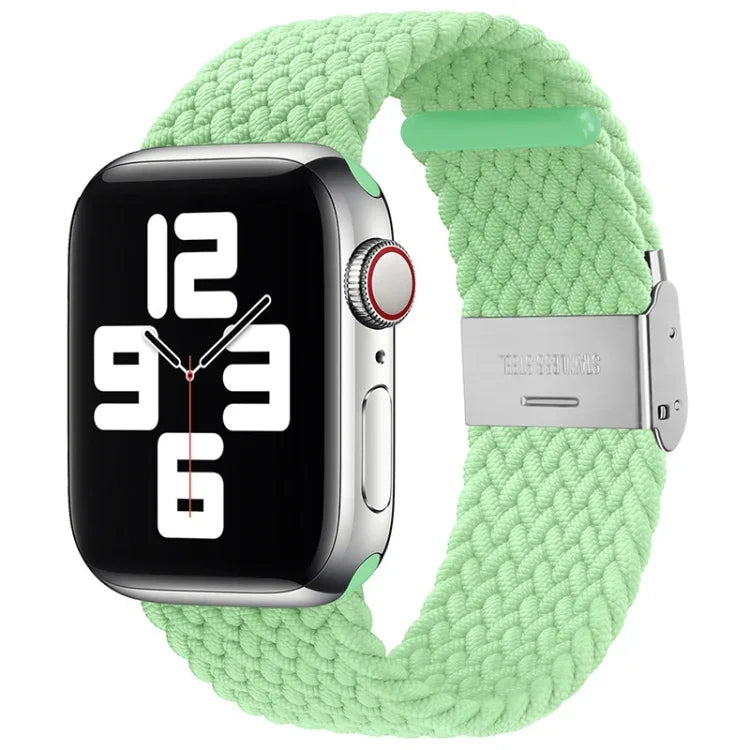 Dây đồng hồ thay thế một khóa bện nylon cho Apple Watch Series, 7 41mm / 6 & SE & 5 & 4 40mm / 3 & 2 & 1 38mm