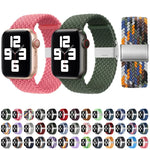 Dây đồng hồ thay thế một khóa bện nylon cho Apple Watch Series, 7 41mm / 6 & SE & 5 & 4 40mm / 3 & 2 & 1 38mm