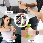 Dây thay thế một khóa bện nylon, Dành cho Apple Watch Series, 7 45mm / 6&SE&5&4 44mm / 3&2&1 42mm