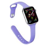 Dây thay thế silicone mảnh cho Apple Watch Series, 7 45mm / 6&SE&5&4 44mm / 3&2&1 42mm