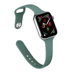 Dây thay thế silicone mảnh cho Apple Watch Series, 7 45mm / 6&SE&5&4 44mm / 3&2&1 42mm