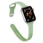 Dây thay thế silicone mảnh cho Apple Watch Series, 7 45mm / 6&SE&5&4 44mm / 3&2&1 42mm