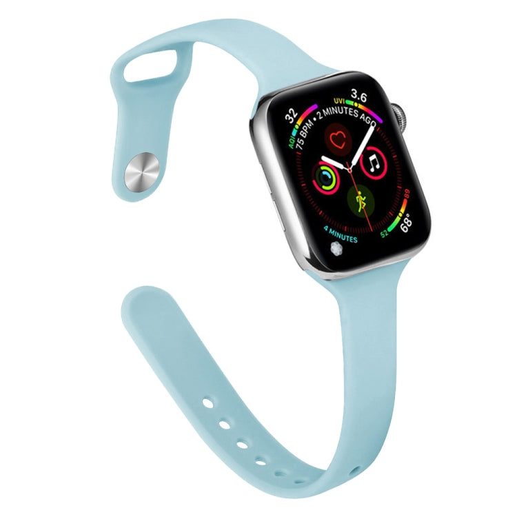 Dây thay thế silicone mảnh cho Apple Watch Series, 7 45mm / 6&SE&5&4 44mm / 3&2&1 42mm