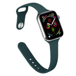 Dây thay thế silicone mảnh cho Apple Watch Series, 7 45mm / 6&SE&5&4 44mm / 3&2&1 42mm