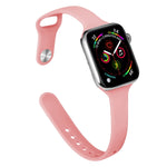 Dây thay thế silicone mảnh cho Apple Watch Series, 7 45mm / 6&SE&5&4 44mm / 3&2&1 42mm