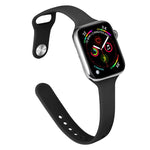 Dây thay thế silicone mảnh cho Apple Watch Series, 7 45mm / 6&SE&5&4 44mm / 3&2&1 42mm