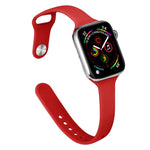 Dây thay thế silicone mảnh cho Apple Watch Series, 7 45mm / 6&SE&5&4 44mm / 3&2&1 42mm