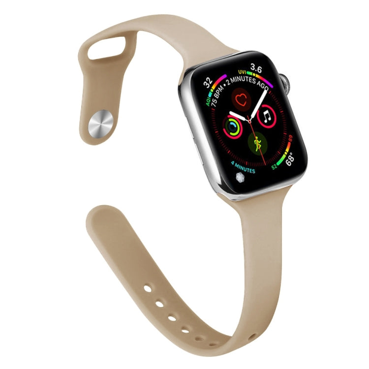 Dây thay thế silicone mảnh cho Apple Watch Series, 7 45mm / 6&SE&5&4 44mm / 3&2&1 42mm
