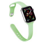 Dây thay thế silicone mảnh cho Apple Watch Series, 7 45mm / 6&SE&5&4 44mm / 3&2&1 42mm