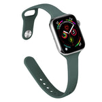 Dây thay thế silicone mảnh cho Apple Watch Series, 7 45mm / 6&SE&5&4 44mm / 3&2&1 42mm