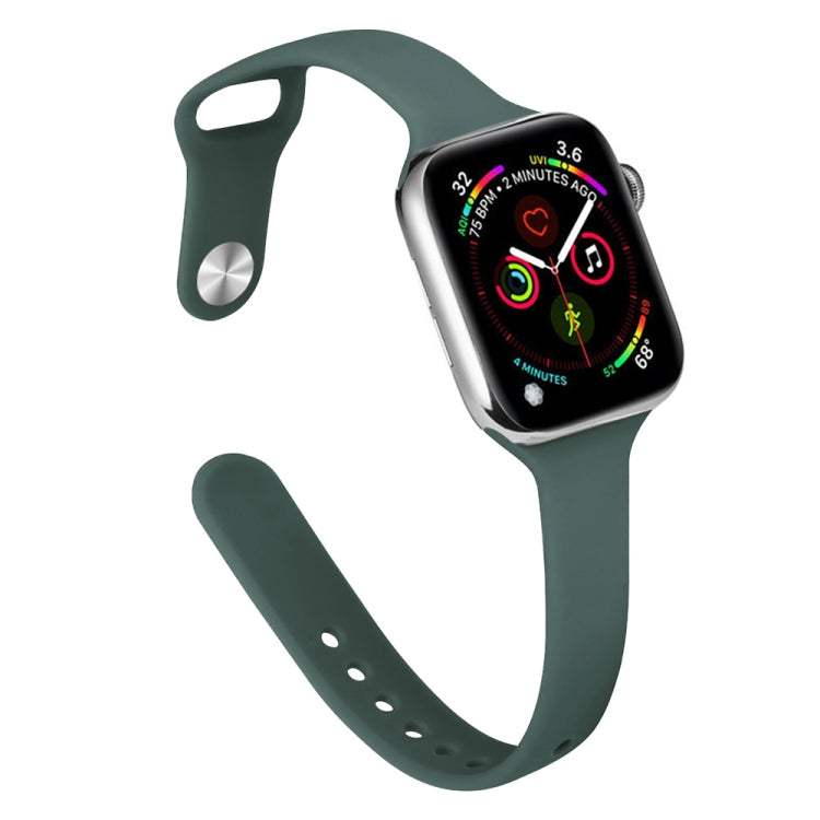 Dây thay thế silicone mảnh cho Apple Watch Series, 7 45mm / 6&SE&5&4 44mm / 3&2&1 42mm