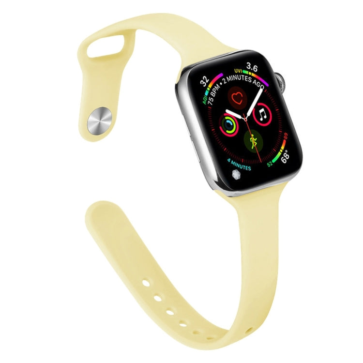 Dây thay thế silicone mảnh cho Apple Watch Series, 7 45mm / 6&SE&5&4 44mm / 3&2&1 42mm