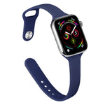 Dây thay thế silicone mảnh cho Apple Watch Series, 7 45mm / 6&SE&5&4 44mm / 3&2&1 42mm