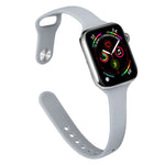 Dây thay thế silicone mảnh cho Apple Watch Series, 7 45mm / 6&SE&5&4 44mm / 3&2&1 42mm