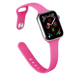 Dây đồng hồ thay thế silicone mảnh mai cho Apple Watch Series, 7 41mm / 6&SE&5&4 40mm / 3&2&1 38mm