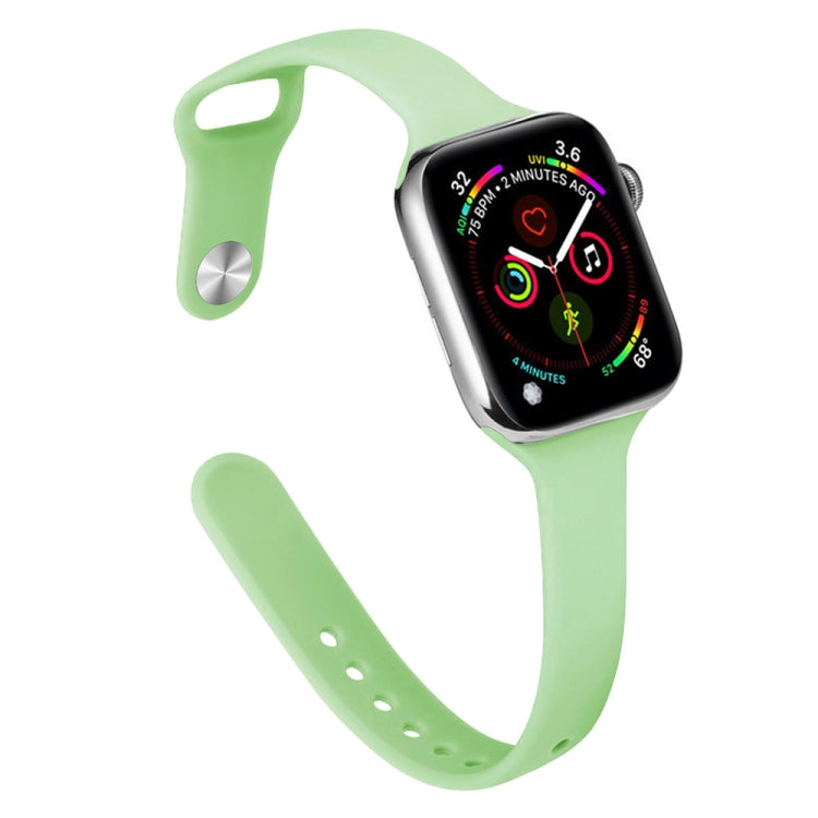 Dây đồng hồ thay thế silicone mảnh mai cho Apple Watch Series, 7 41mm / 6&SE&5&4 40mm / 3&2&1 38mm