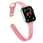 Dây đồng hồ thay thế silicone mảnh mai cho Apple Watch Series, 7 41mm / 6&SE&5&4 40mm / 3&2&1 38mm