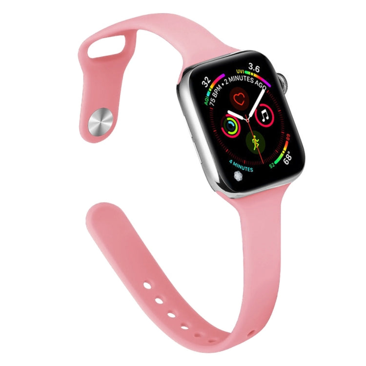 Dây đồng hồ thay thế silicone mảnh mai cho Apple Watch Series, 7 41mm / 6&SE&5&4 40mm / 3&2&1 38mm