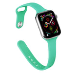Dây đồng hồ thay thế silicone mảnh mai cho Apple Watch Series, 7 41mm / 6&SE&5&4 40mm / 3&2&1 38mm