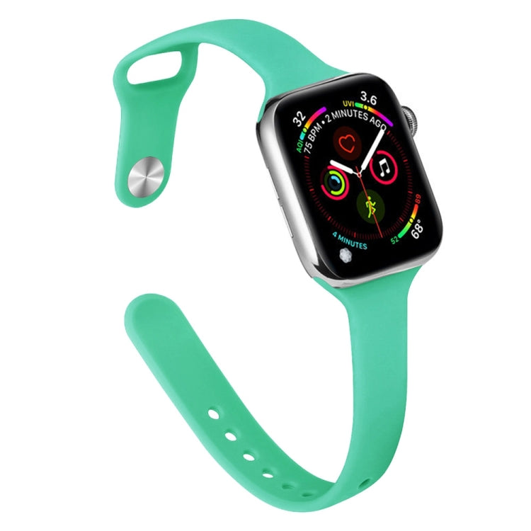 Dây đồng hồ thay thế silicone mảnh mai cho Apple Watch Series, 7 41mm / 6&SE&5&4 40mm / 3&2&1 38mm