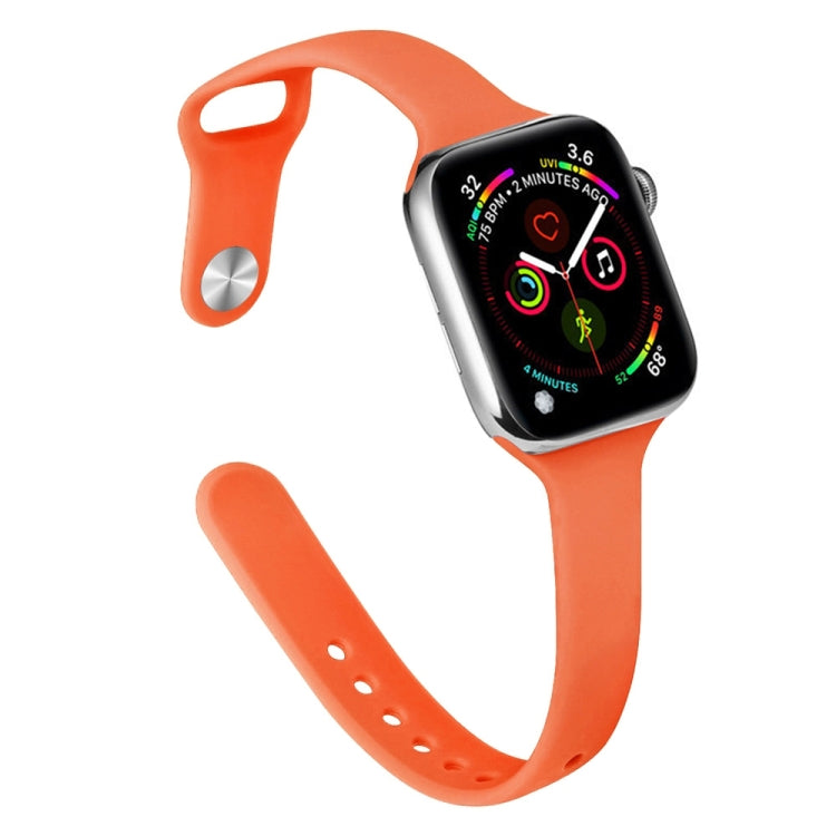 Dây đồng hồ thay thế silicone mảnh mai cho Apple Watch Series, 7 41mm / 6&SE&5&4 40mm / 3&2&1 38mm