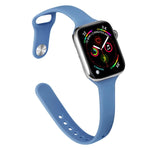 Dây đồng hồ thay thế silicone mảnh mai cho Apple Watch Series, 7 41mm / 6&SE&5&4 40mm / 3&2&1 38mm
