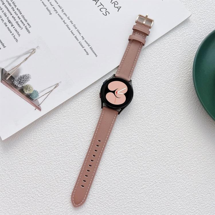 Dây đồng hồ da may, Dành cho Samsung Galaxy Watch4 40mm / 44mm