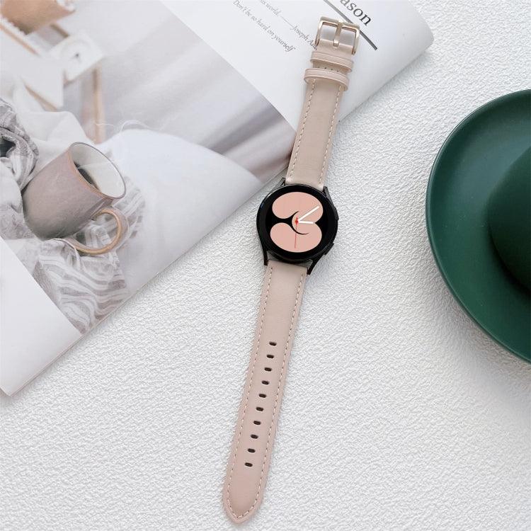 Dây đồng hồ da may, Dành cho Samsung Galaxy Watch4 40mm / 44mm