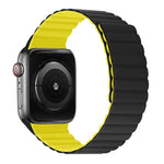 Dây đồng hồ ngắn tích hợp nam châm silicone cho Apple Watch Series, 7 41mm / 6&SE&5&4 40mm / 3&2&1 38mm, 7 45mm / 6&SE&5&4 44mm / 3&2&1 42mm