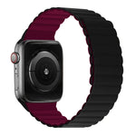 Dây đồng hồ ngắn tích hợp nam châm silicone cho Apple Watch Series, 7 41mm / 6&SE&5&4 40mm / 3&2&1 38mm, 7 45mm / 6&SE&5&4 44mm / 3&2&1 42mm