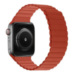 Dây đồng hồ ngắn tích hợp nam châm silicone cho Apple Watch Series, 7 41mm / 6&SE&5&4 40mm / 3&2&1 38mm, 7 45mm / 6&SE&5&4 44mm / 3&2&1 42mm