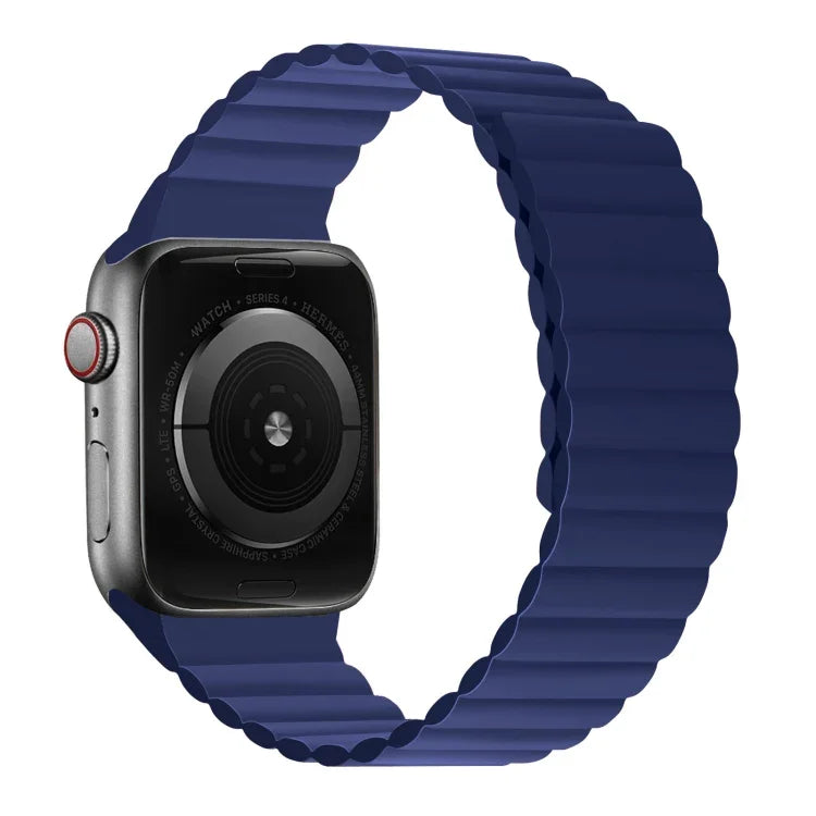 Dây đồng hồ dài tích hợp nam châm silicone cho Apple Watch Series, 7 41mm / 6&SE&5&4 40mm / 3&2&1 38mm, 7 45mm / 6&SE&5&4 44mm / 3&2&1 42mm