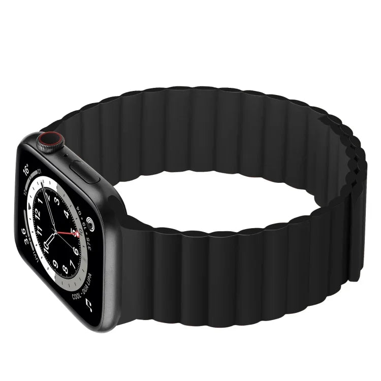 Dây đồng hồ dài tích hợp nam châm silicone cho Apple Watch Series, 7 41mm / 6&SE&5&4 40mm / 3&2&1 38mm, 7 45mm / 6&SE&5&4 44mm / 3&2&1 42mm