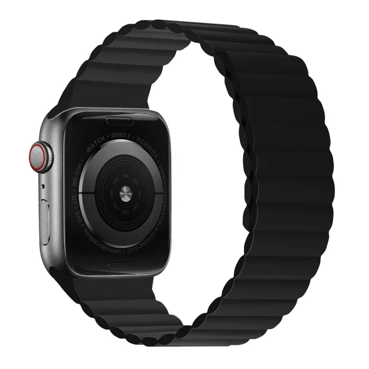 Dây đồng hồ dài tích hợp nam châm silicone cho Apple Watch Series, 7 41mm / 6&SE&5&4 40mm / 3&2&1 38mm, 7 45mm / 6&SE&5&4 44mm / 3&2&1 42mm