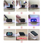 Miếng dán kính cường lực UV cong đầy đủ keo cho màn hình Apple Watch Series 9 / 8 / 7 41mm, cho Apple Watch Series 8 / 7 41mm, cho Apple Watch Series 8 / 7 45mm