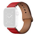 Dây đeo đồng hồ thay thế bằng da cho Apple Watch Series, 7 45mm / 6&SE&5&4 44mm / 3&2&1 42mm, 7 41mm / 6&SE&5&4 40mm / 3&2&1 38mm