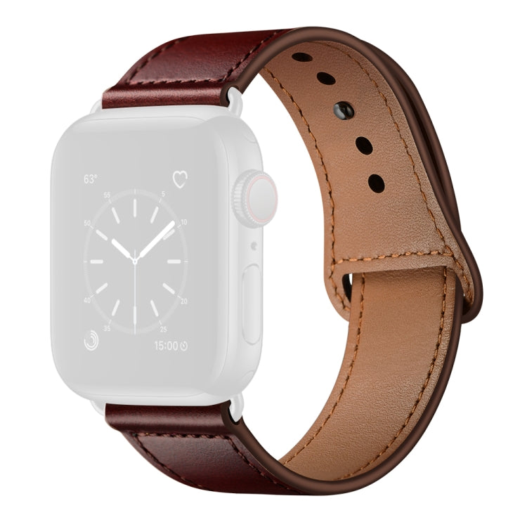 Dây đeo đồng hồ thay thế bằng da cho Apple Watch Series, 7 45mm / 6&SE&5&4 44mm / 3&2&1 42mm, 7 41mm / 6&SE&5&4 40mm / 3&2&1 38mm