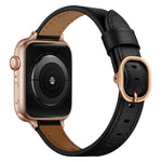 14mm Leather Strap Watchband For Apple Watch Series, 7 41mm / 6&SE&5&4 40mm / 3&2&1 38mm, 7 45mm / 6&SE&5&4 44mm / 3&2&1 42mm
