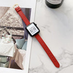 Dây đồng hồ mỏng họa tiết vân quả vải cho Apple Watch Series, 7 41mm / 6&SE&5&4 40mm / 3&2&1 38mm, 7 45mm / 6&SE&5&4 44mm / 3&2&1 42mm