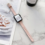 Dây đồng hồ mỏng họa tiết vân quả vải cho Apple Watch Series, 7 41mm / 6&SE&5&4 40mm / 3&2&1 38mm, 7 45mm / 6&SE&5&4 44mm / 3&2&1 42mm