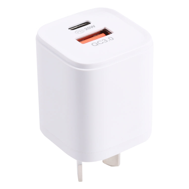 20WACB Sạc nhanh 20W QC3.0 + PD, phích cắm AU, phích cắm EU, phích cắm US