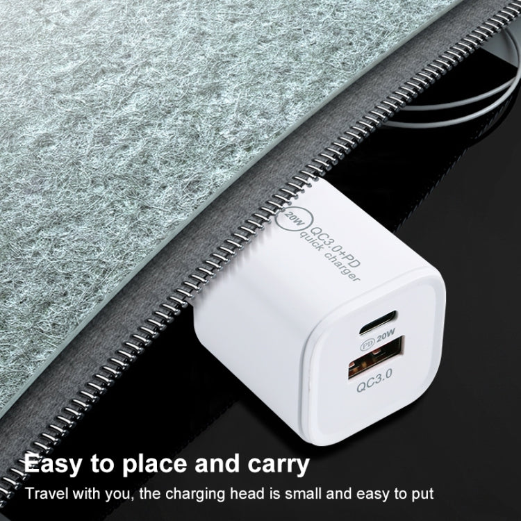 20WACB Sạc nhanh 20W QC3.0 + PD, phích cắm AU, phích cắm EU, phích cắm US