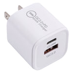 20WACB Sạc nhanh 20W QC3.0 + PD, phích cắm AU, phích cắm EU, phích cắm US