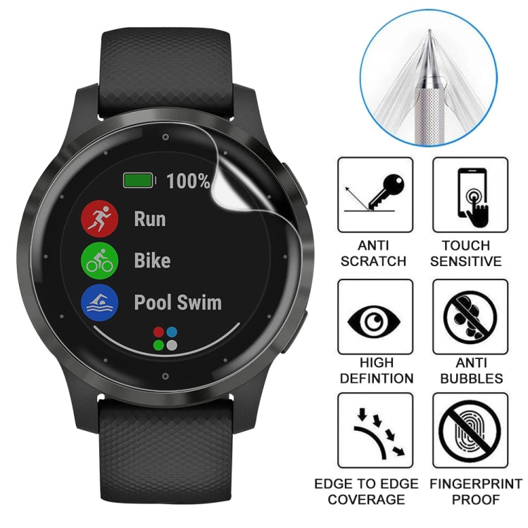 Soft Hydrogel Film Watch Screen Protector, For Garmin Vivoactive 3, For Garmin Vivoactive 4, For Garmin Vivoactive 4S