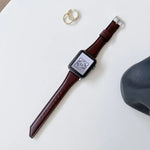 Dây đồng hồ thay thế bằng da bò hình đuôi dao cho Apple Watch Series, 7 45mm / 6&SE&5&4 44mm / 3&2&1 42mm, 7 41mm / 6&SE&5&4 40mm / 3&2&1 38mm