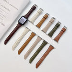 Dây đồng hồ thay thế bằng da bò hình đuôi dao cho Apple Watch Series, 7 45mm / 6&SE&5&4 44mm / 3&2&1 42mm, 7 41mm / 6&SE&5&4 40mm / 3&2&1 38mm