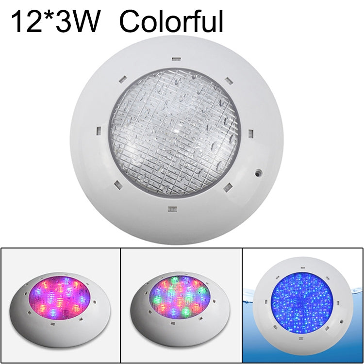 Đèn tường bể bơi nhựa ABS, đèn dưới nước, 6W, 9W, 12W, 18W, 24W, 12x3W, 18x3W