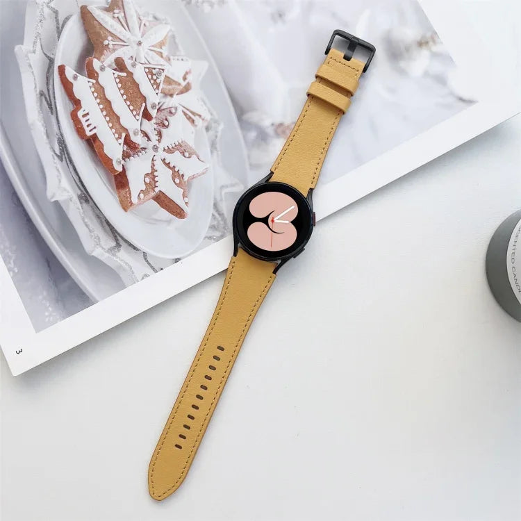 Dây đồng hồ da hai mặt, Dành cho Samsung Galaxy Watch4 40mm / 44mm