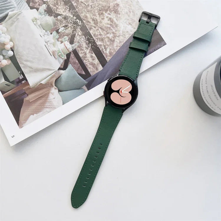 Dây đồng hồ da hai mặt, Dành cho Samsung Galaxy Watch4 40mm / 44mm
